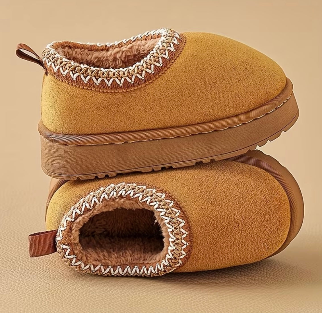 Plush Slipper Bootie - Chestnut (coming soon - 12/24)