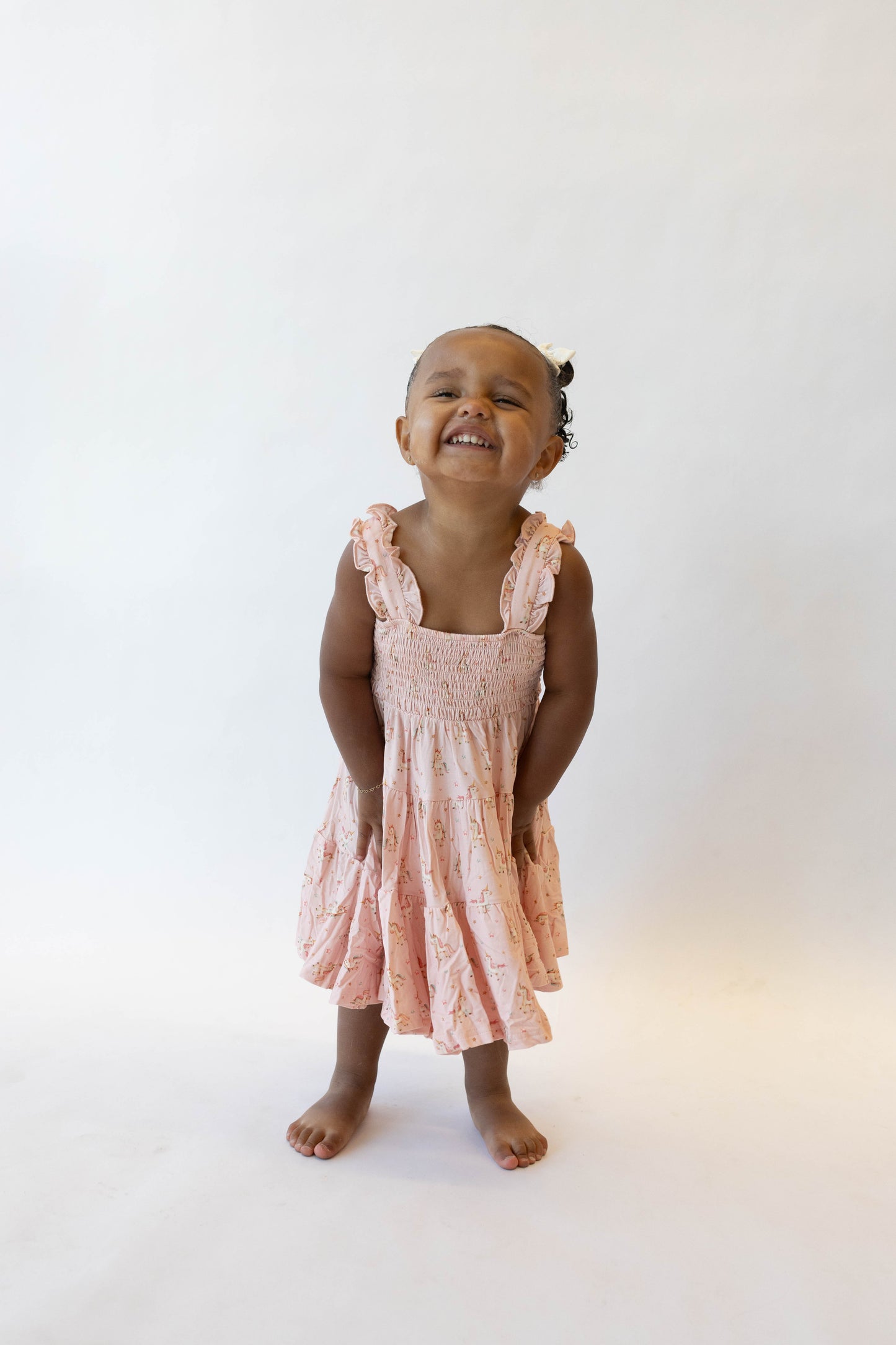 Unicorn Shirred Dress