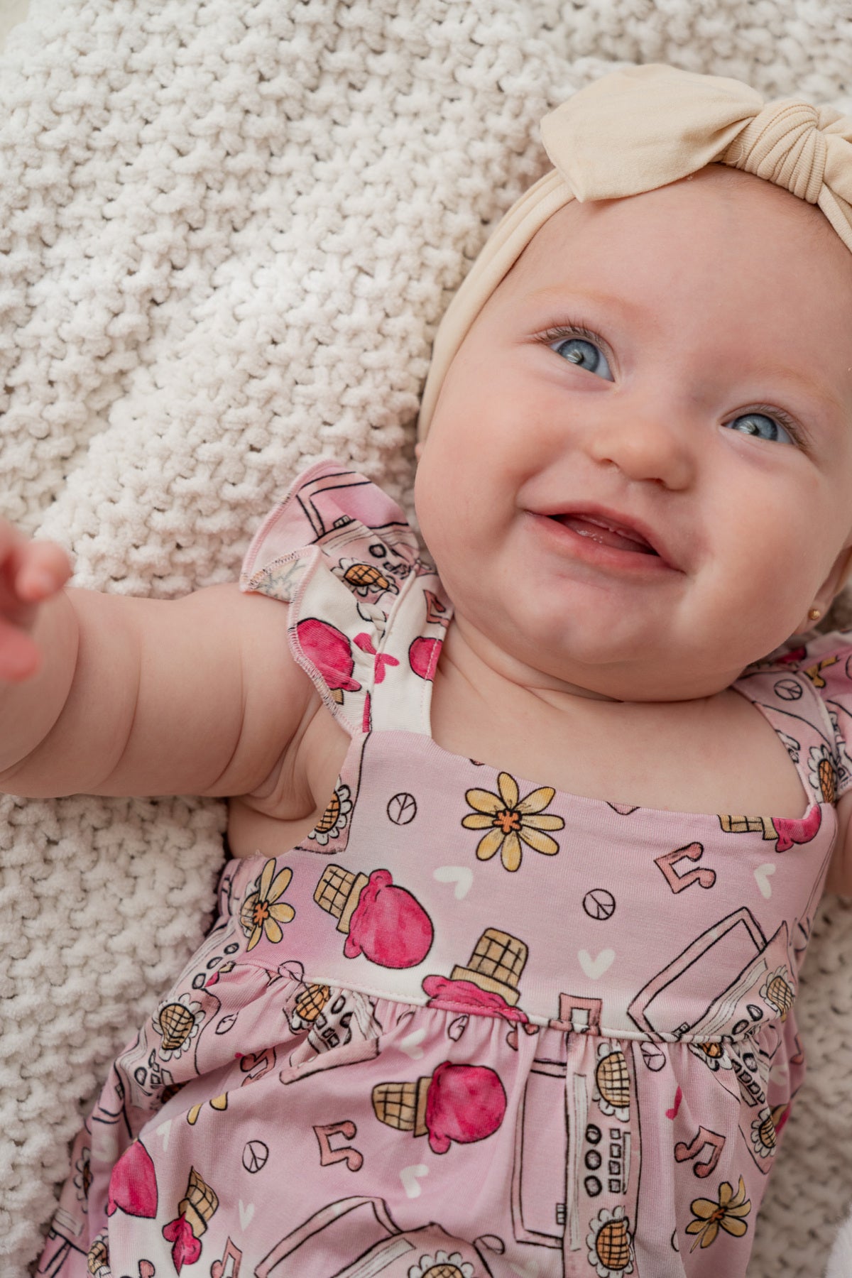 Retro Summer Bubble Romper