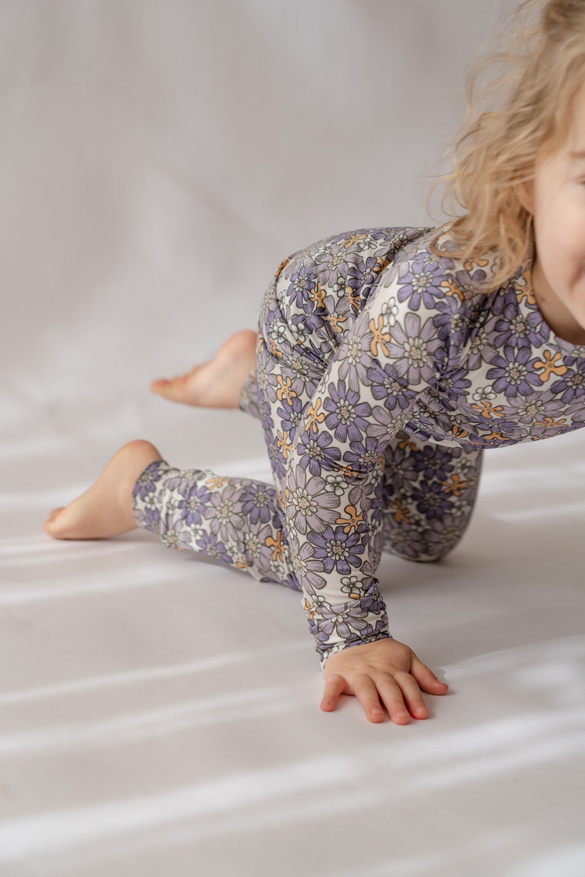 Purple Flower Power 2 piece pj's