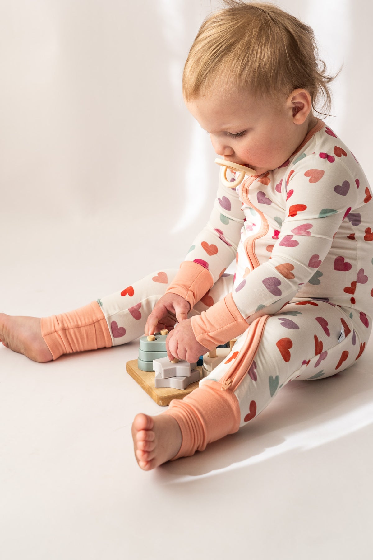 Watercolor Hearts Loveralls