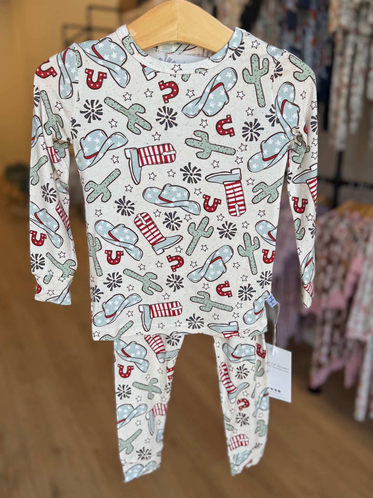 American Rodeo 2 piece PJ's