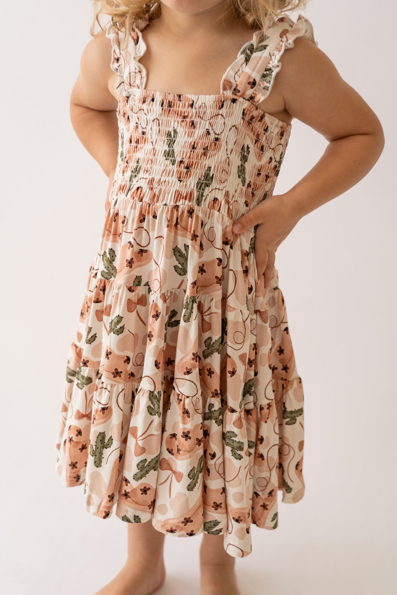 Cowgirl Shirred Dress