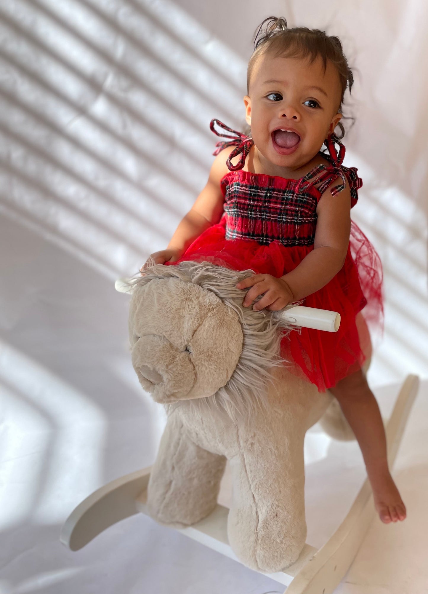 Plaid Tulle Dress Romper