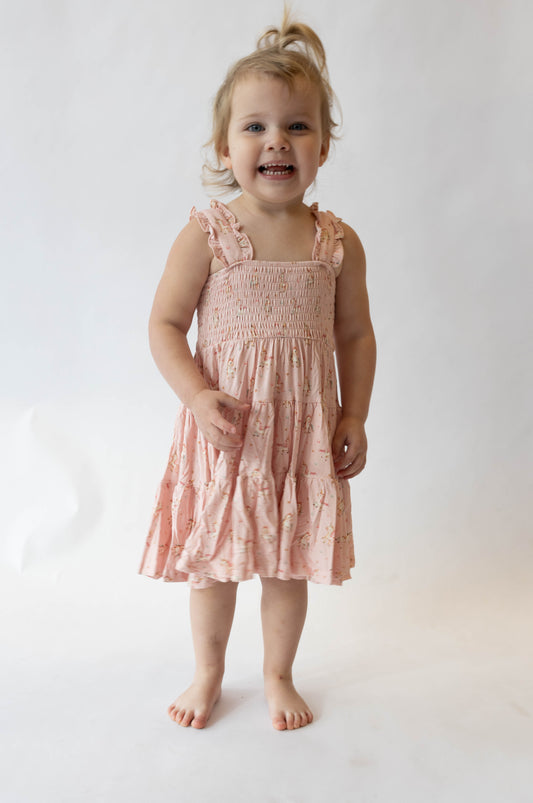 Unicorn Shirred Dress