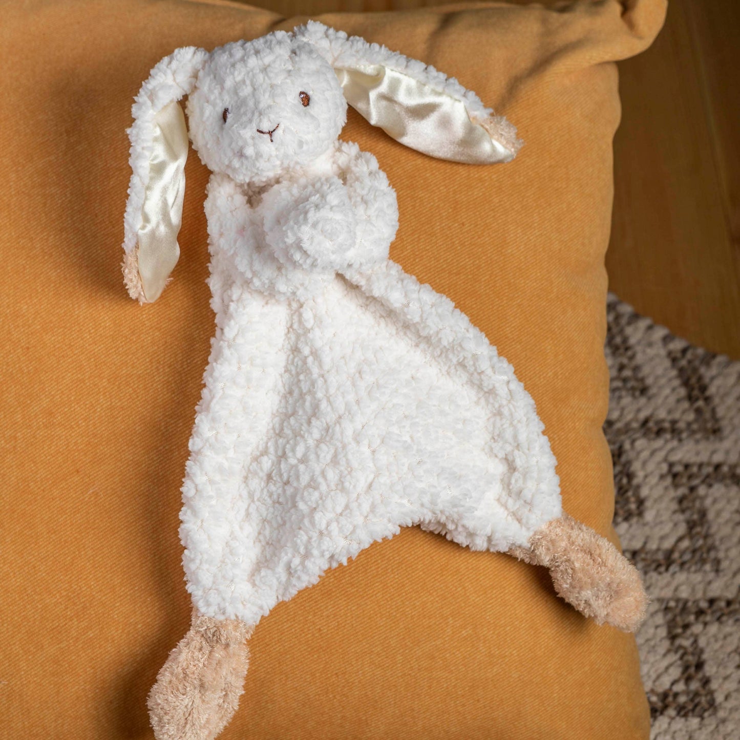 Oatmeal Bunny Lovey Stuffed Animal