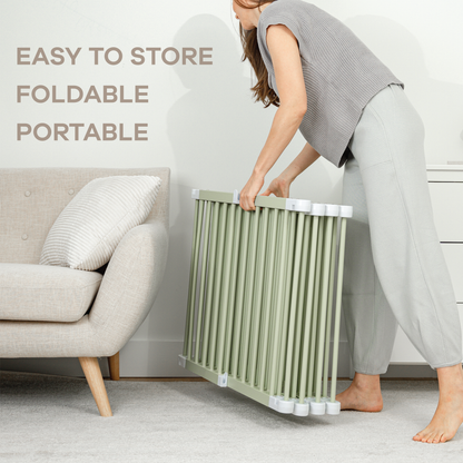 Comfy Cubs Baby Gate Playpen - Natural Pine Wooden Foldable Playpen