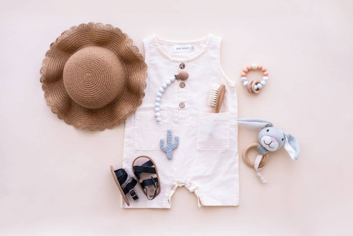 Straw Hat // Sun Hat // Baby Sun Hat // Beach Hat: Natural