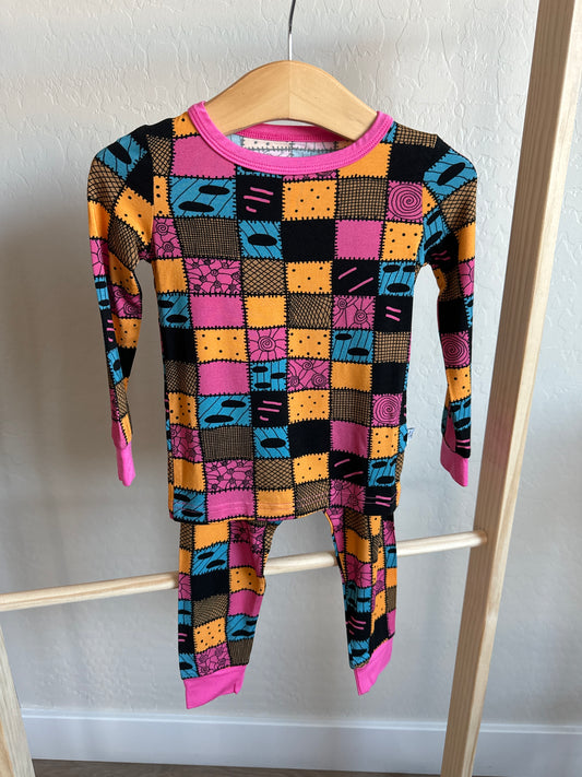 Nightmare before Christmas Sally Patchwork 2 Piece Jammies
