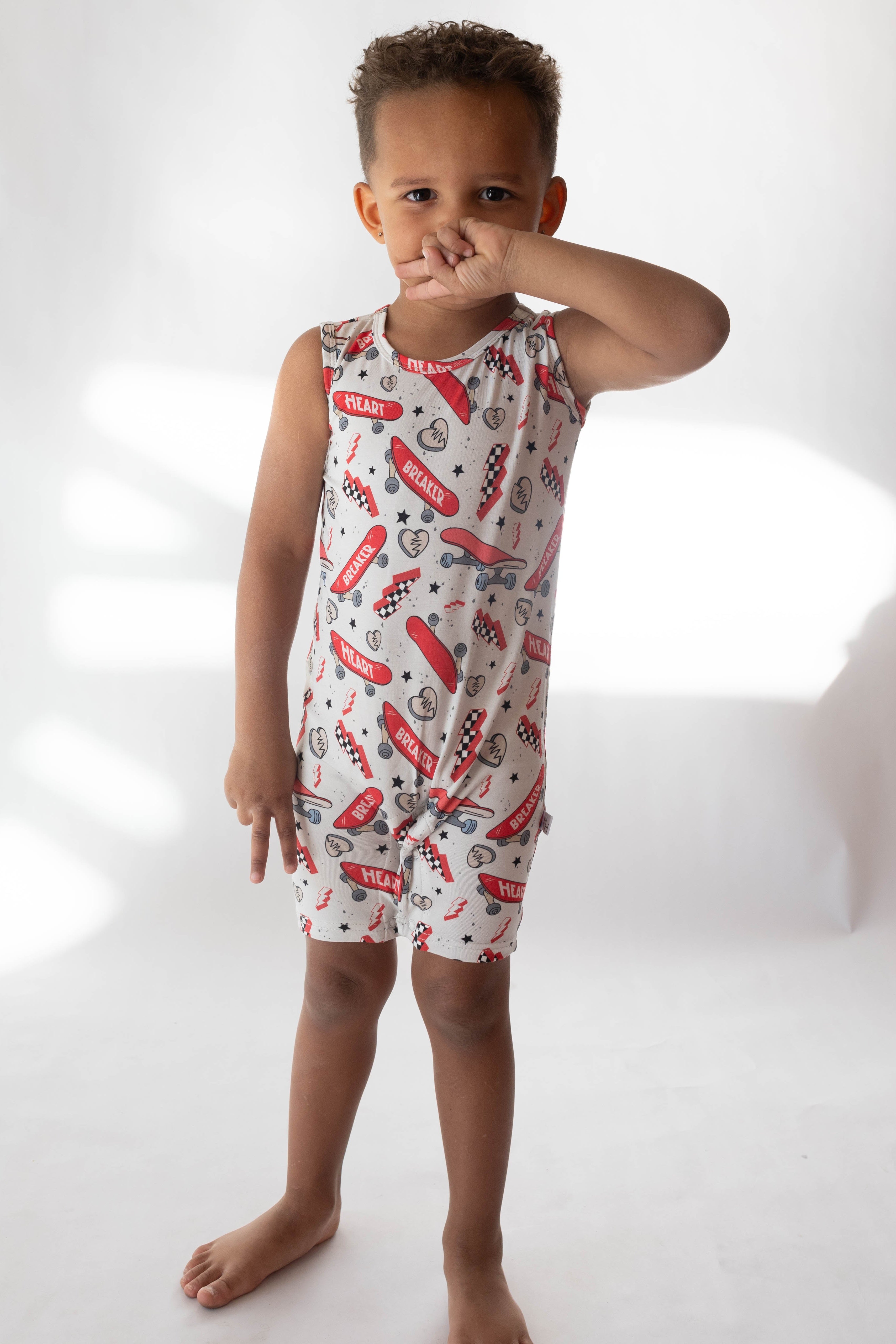 Heart Breaker Shorty Tank Romper