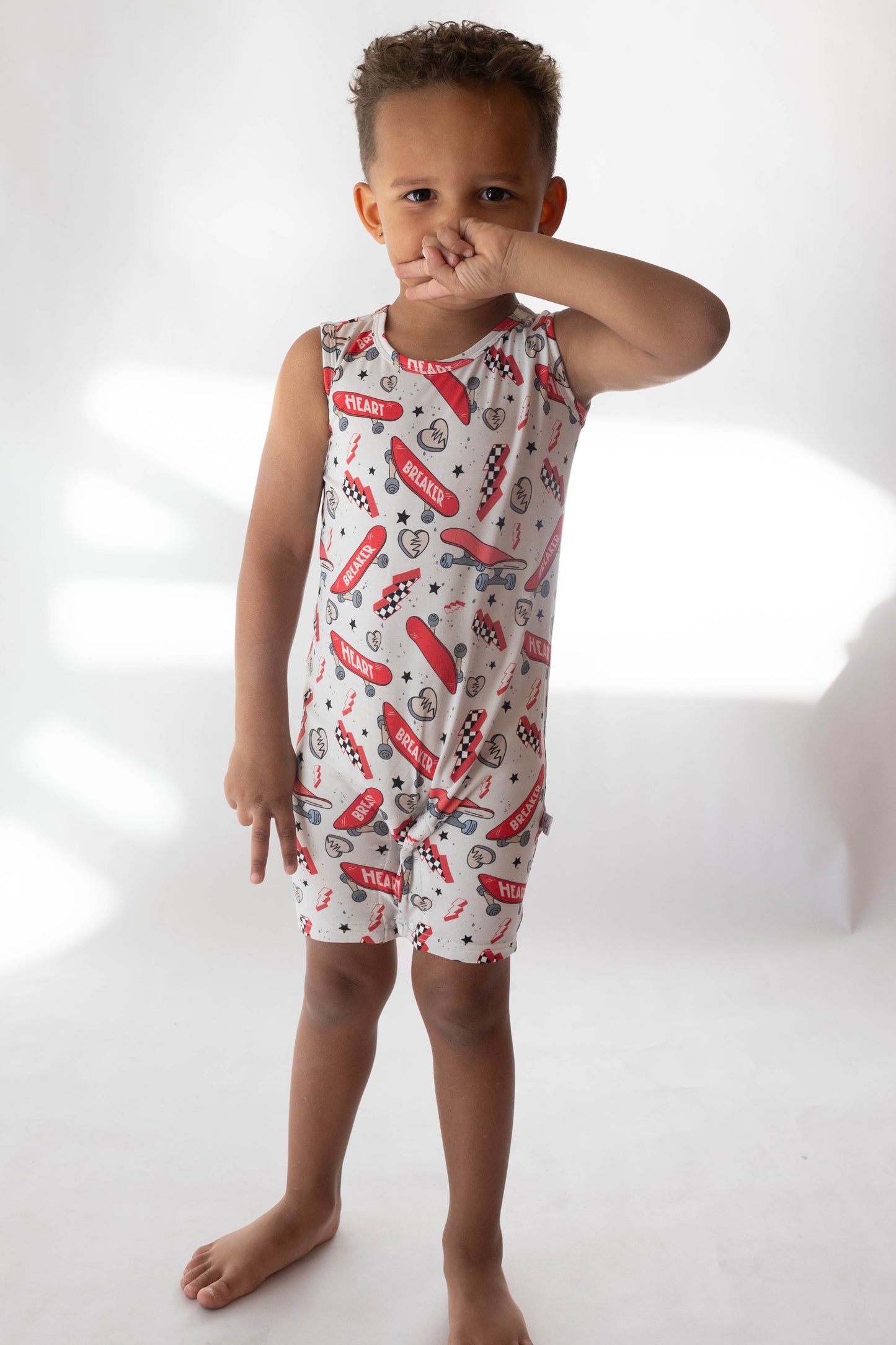 Heart Breaker Shorty Tank Romper