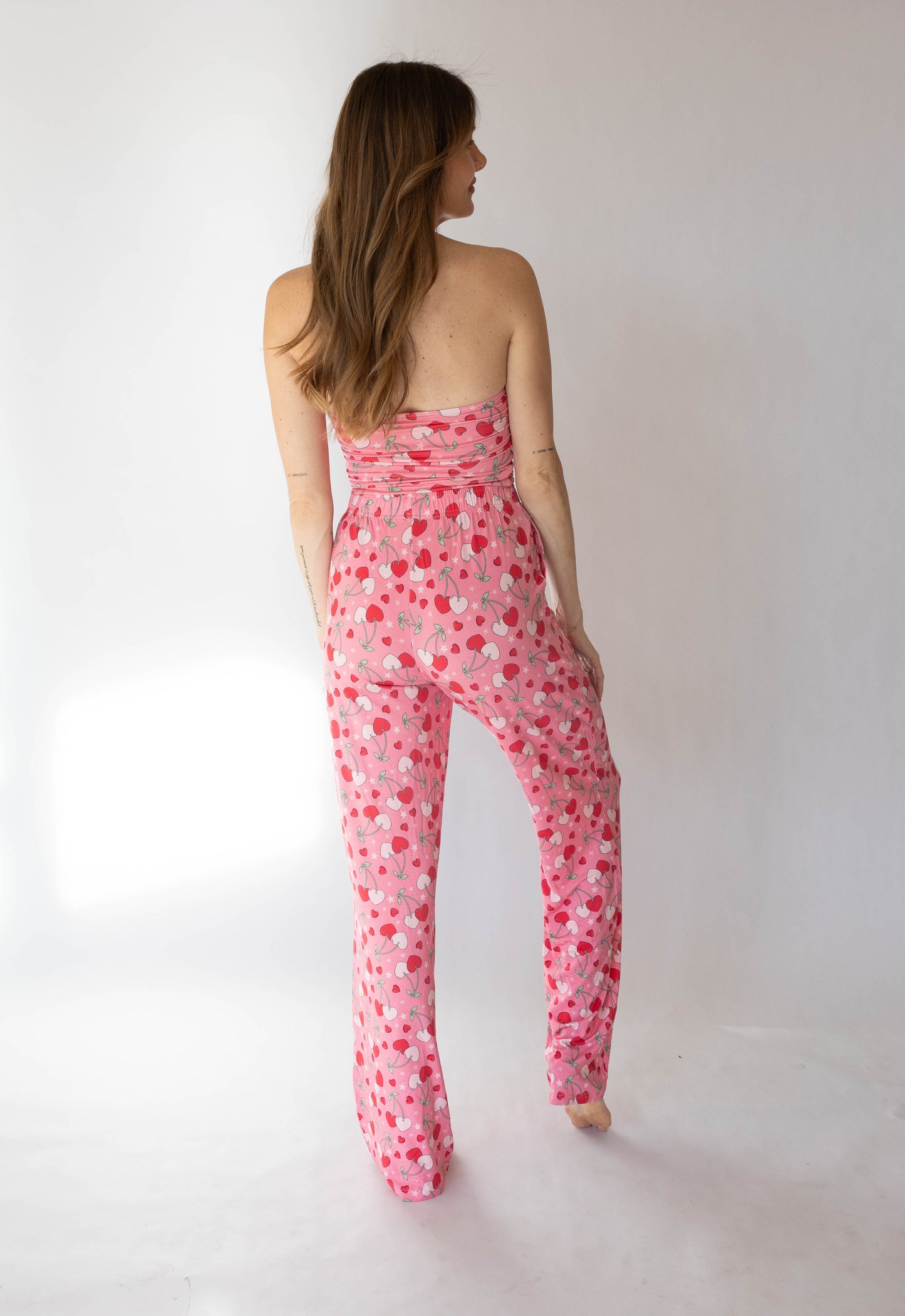 'Not like a Regular Mom' Women's Cherry Hearts Set