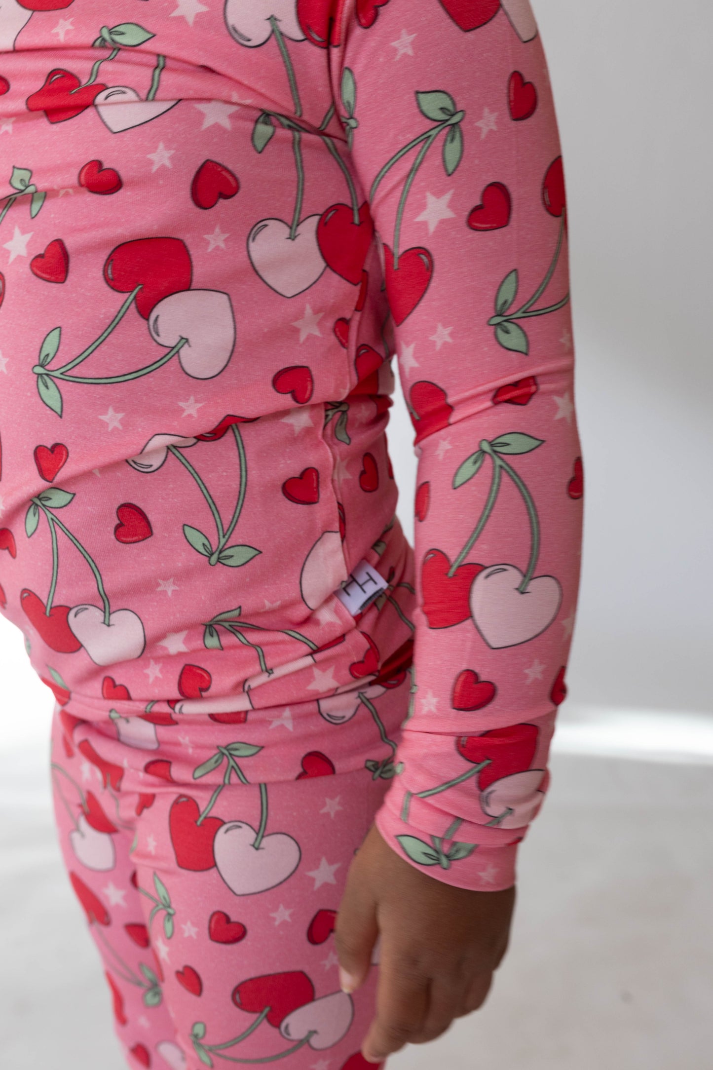 Cherry Hearts 2 piece PJ's