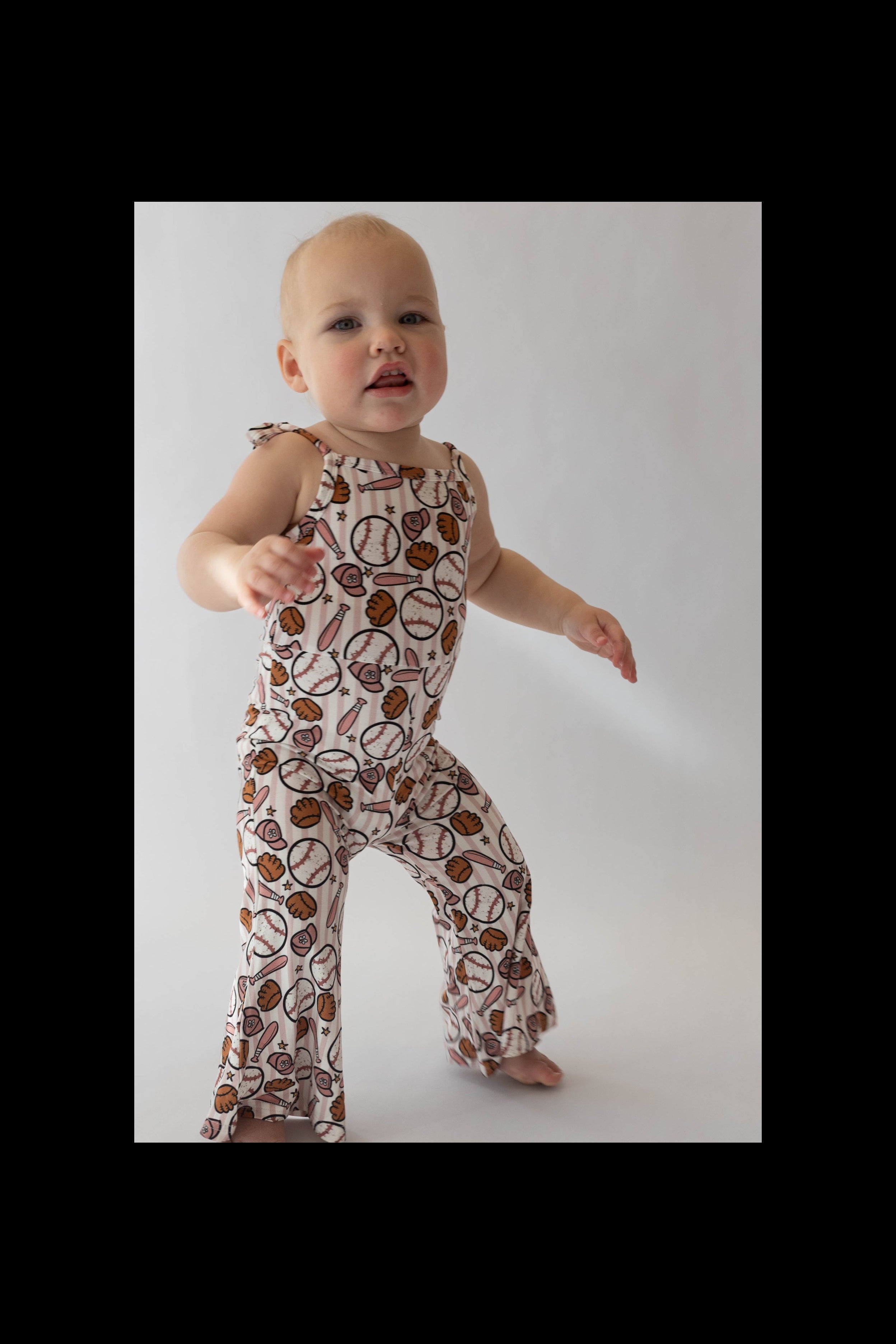 Pink Baseball Bell Romper – HouseofHenry.co