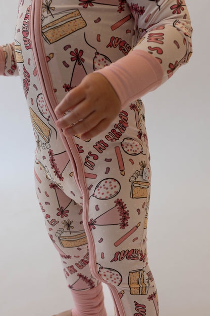 Pink Birthday Loveralls