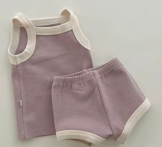 Purple & White Day Set