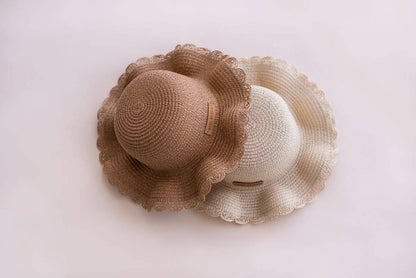 Straw Hat // Sun Hat // Baby Sun Hat // Beach Hat: Natural