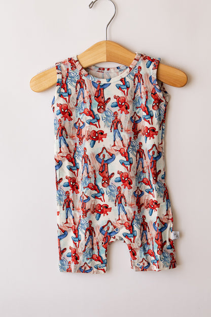 Watercolor Spider-Man Shorty Tank Romper