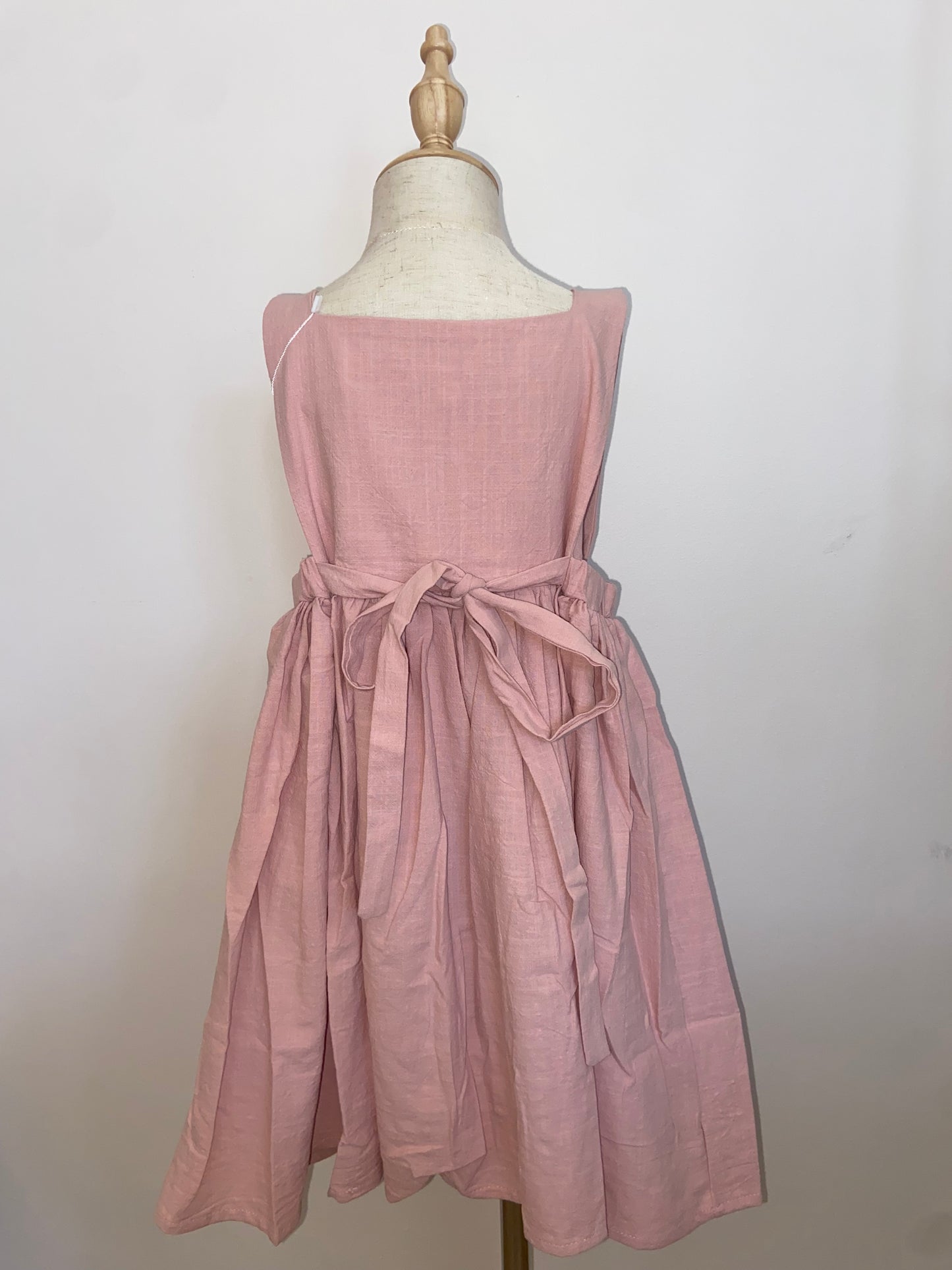 Pink Babydoll Button Dress