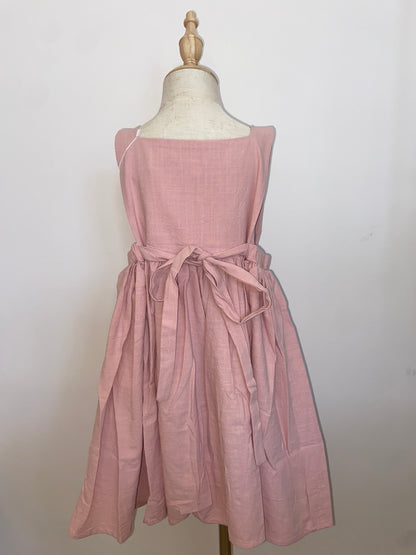 Pink Babydoll Button Dress