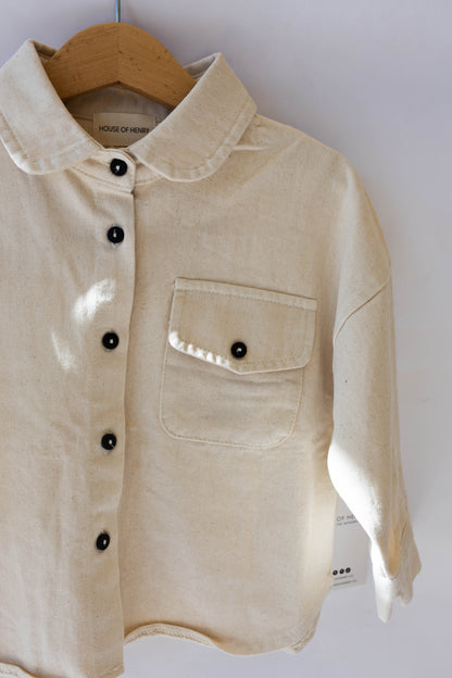 Cream Button Up