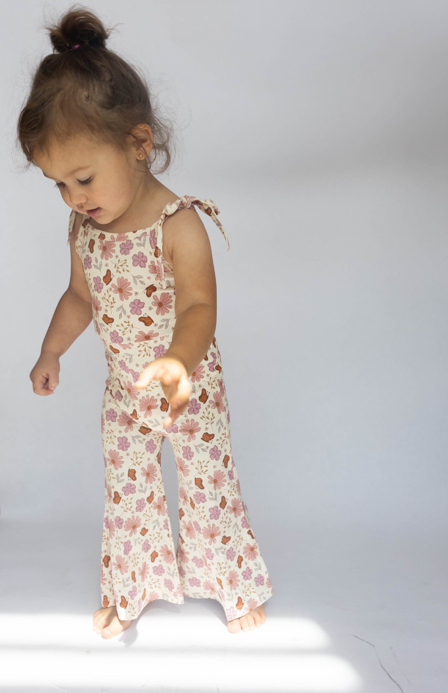 Floral Butterfly Bell Romper