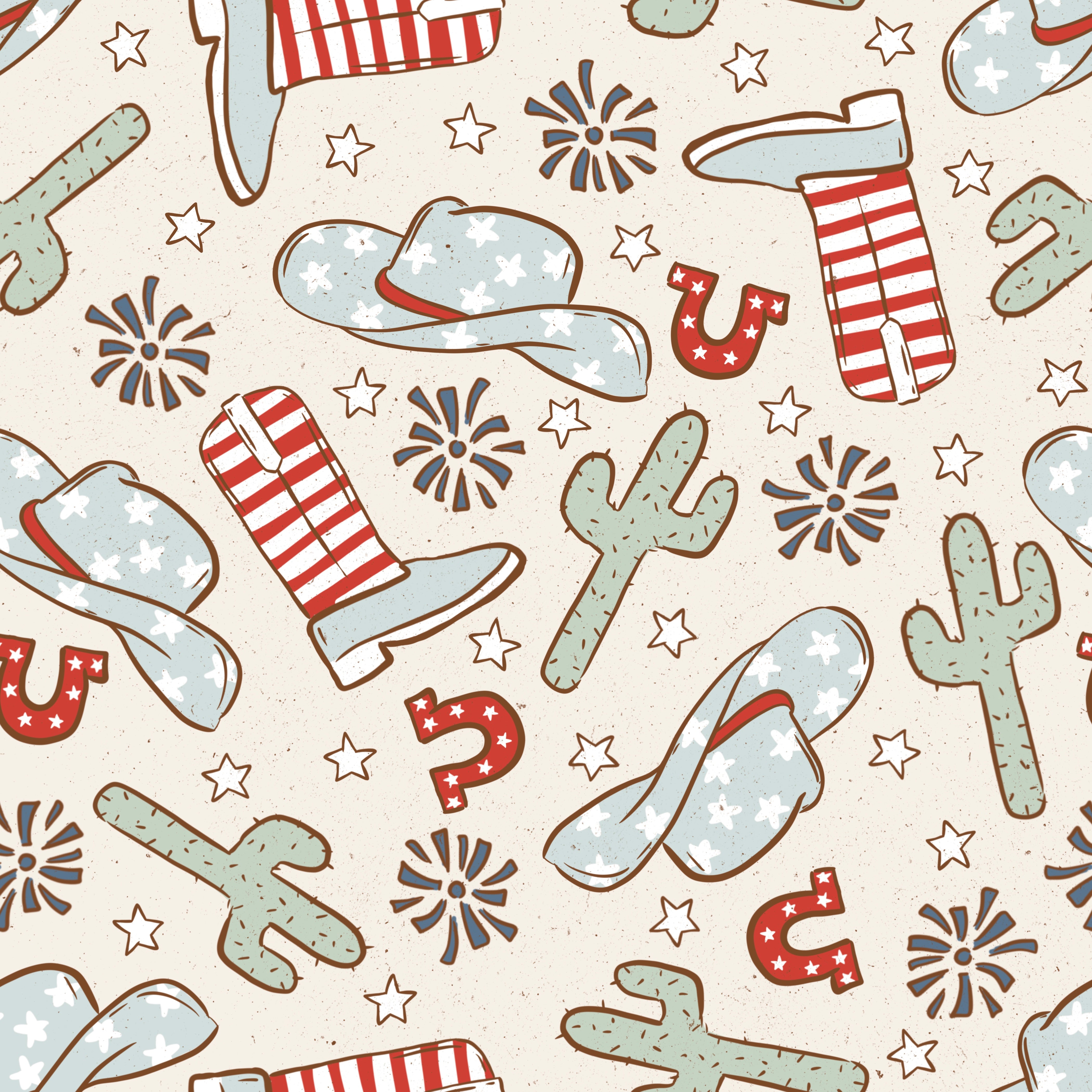 Print Swatch - American Rodeo
