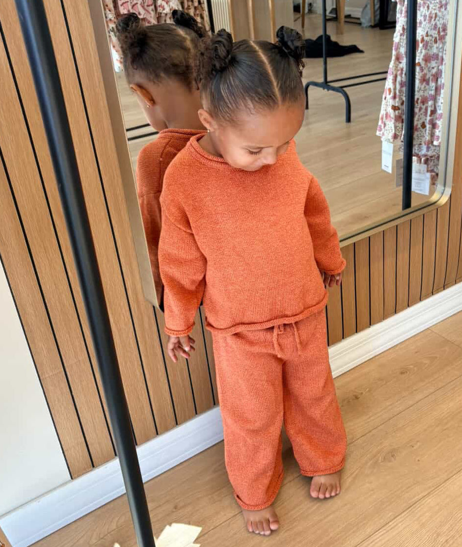 Oversized Ginger Knit 2 Piece Set