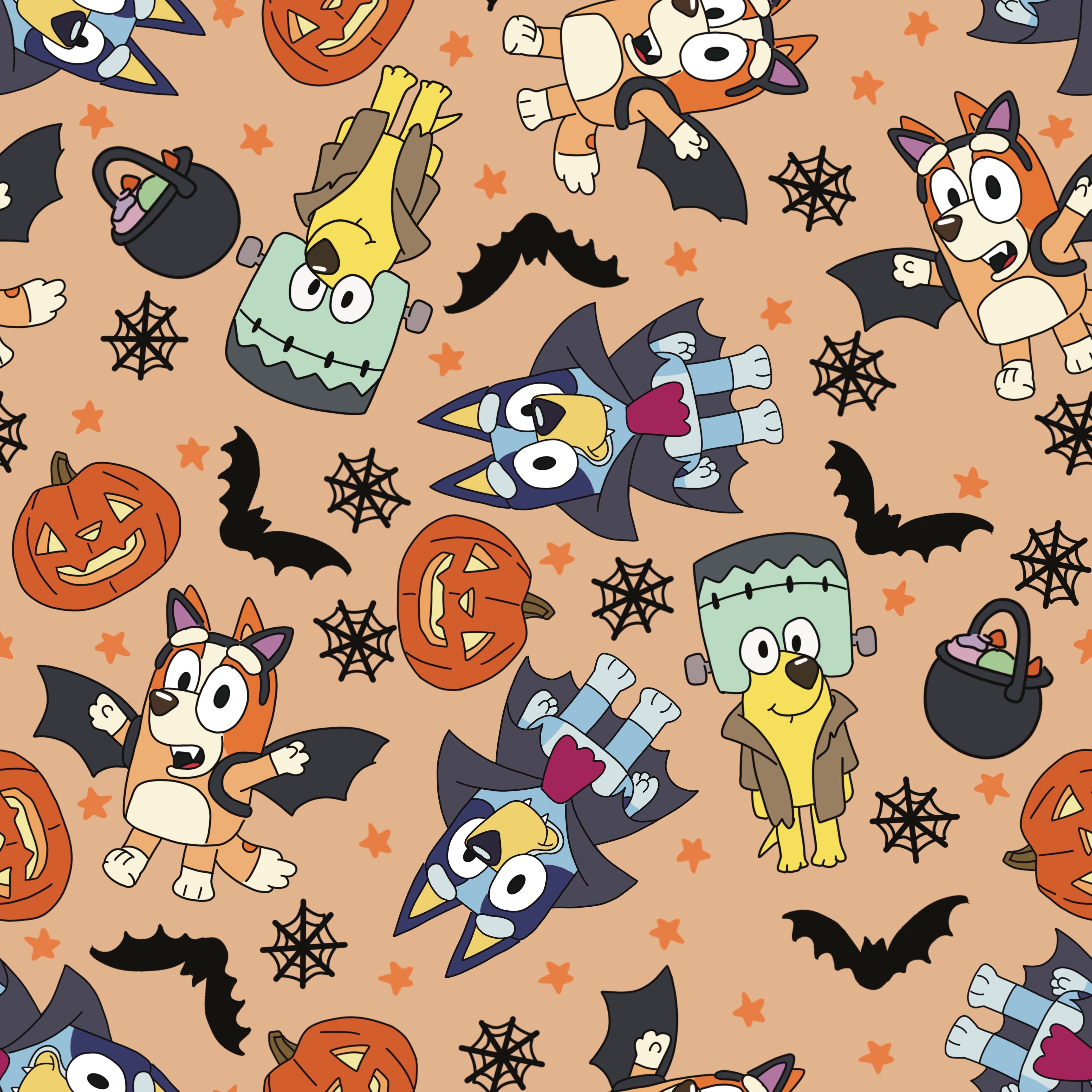 Print Swatch - Bluey Halloween
