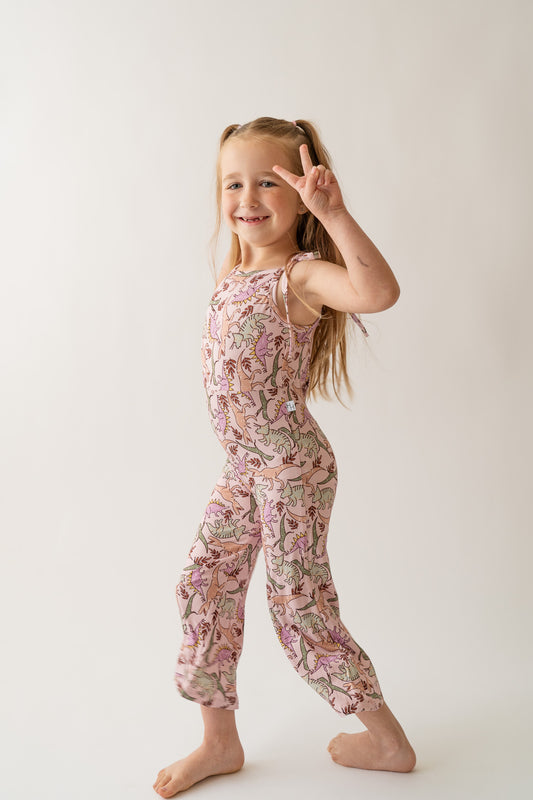 Pink Dino Bell Romper