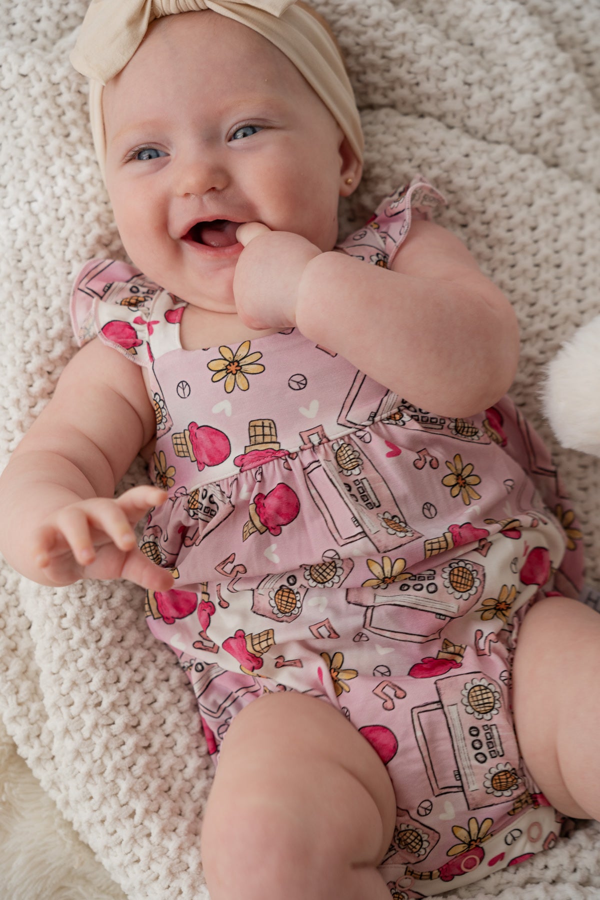 Retro Summer Bubble Romper