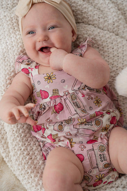 Retro Summer Bubble Romper