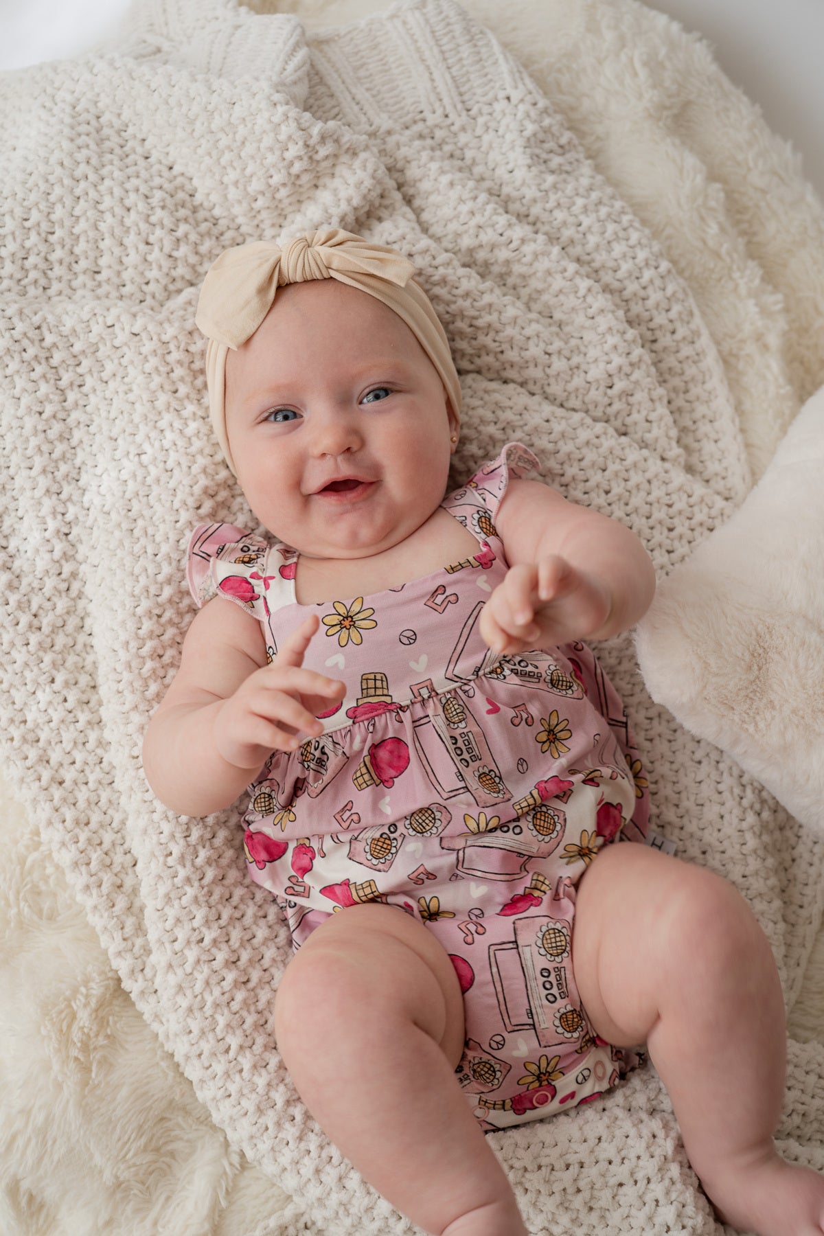 Retro Summer Bubble Romper