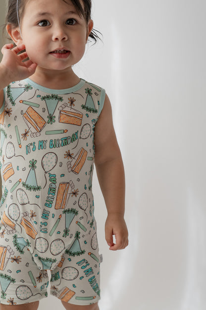 Birthday Shorty Tank Romper