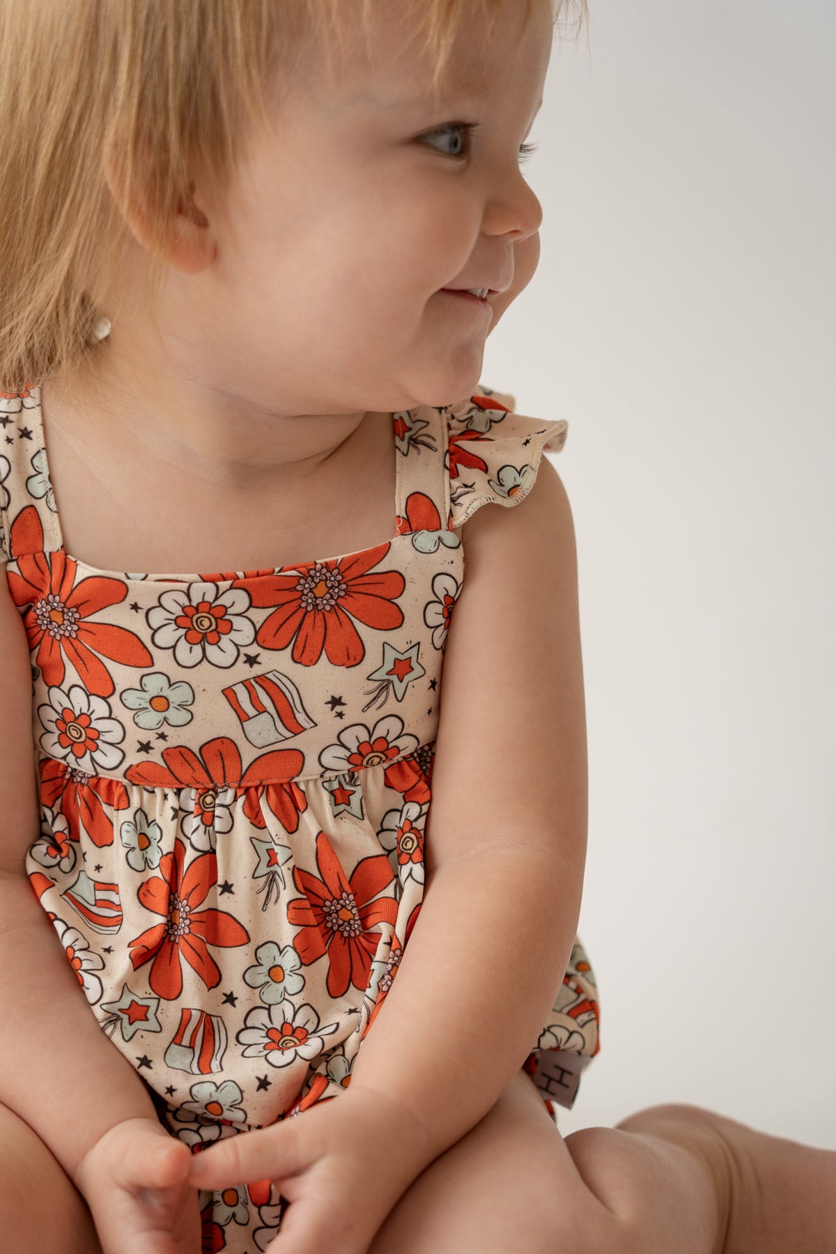 Festive Floral Bubble Romper