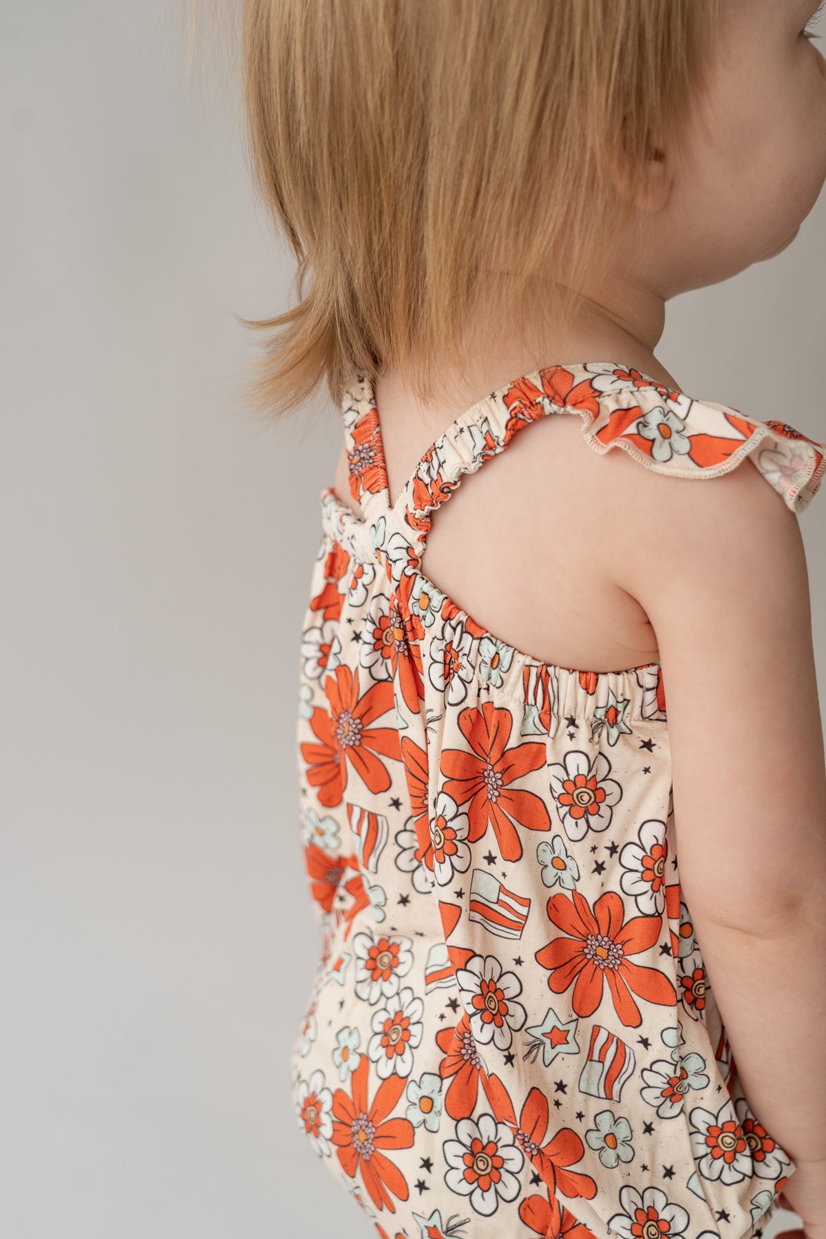 Festive Floral Bubble Romper