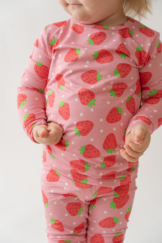 Strawberry 2 piece PJ's