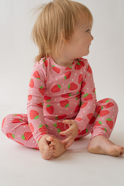 Strawberry 2 piece PJ's