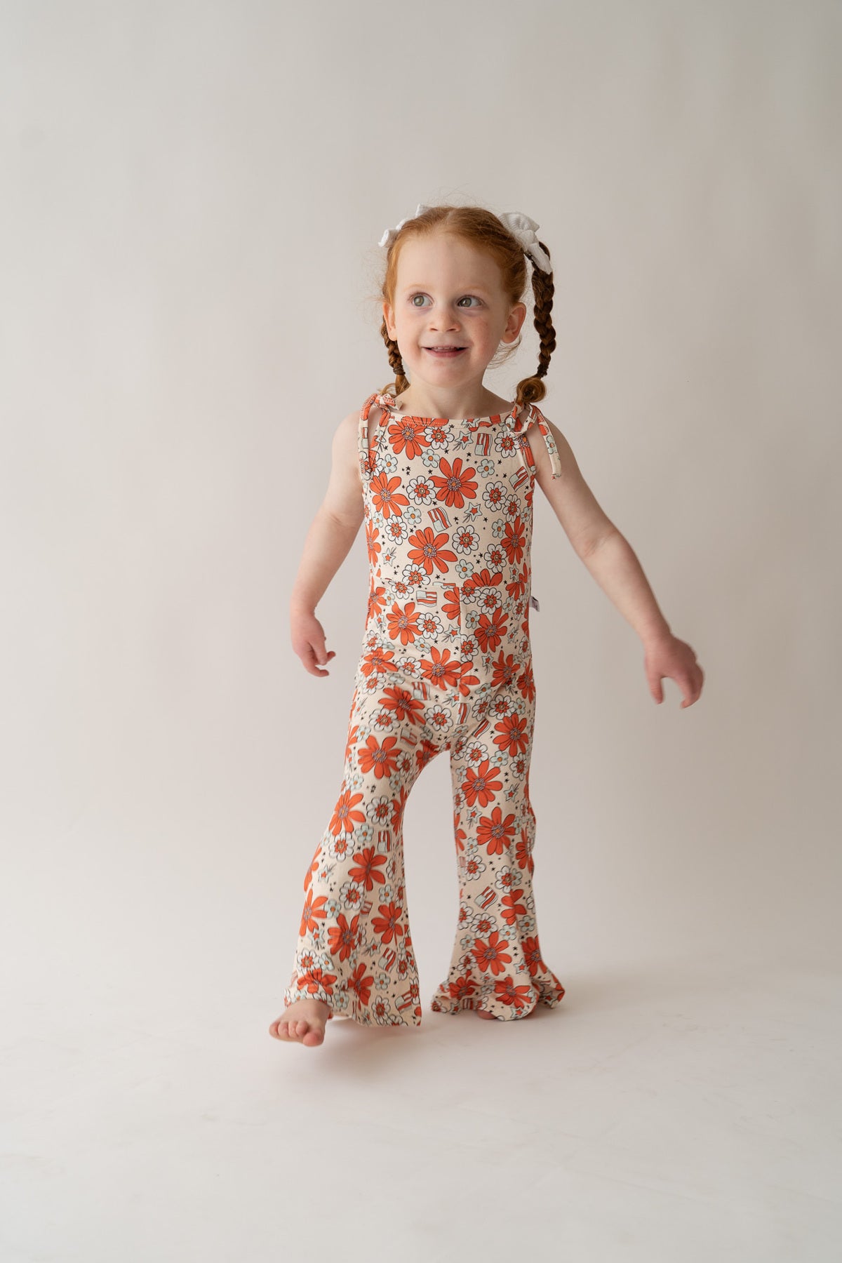 Festive Floral Bell Romper