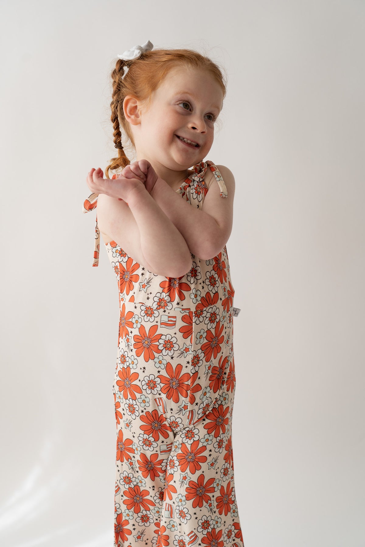 Festive Floral Bell Romper