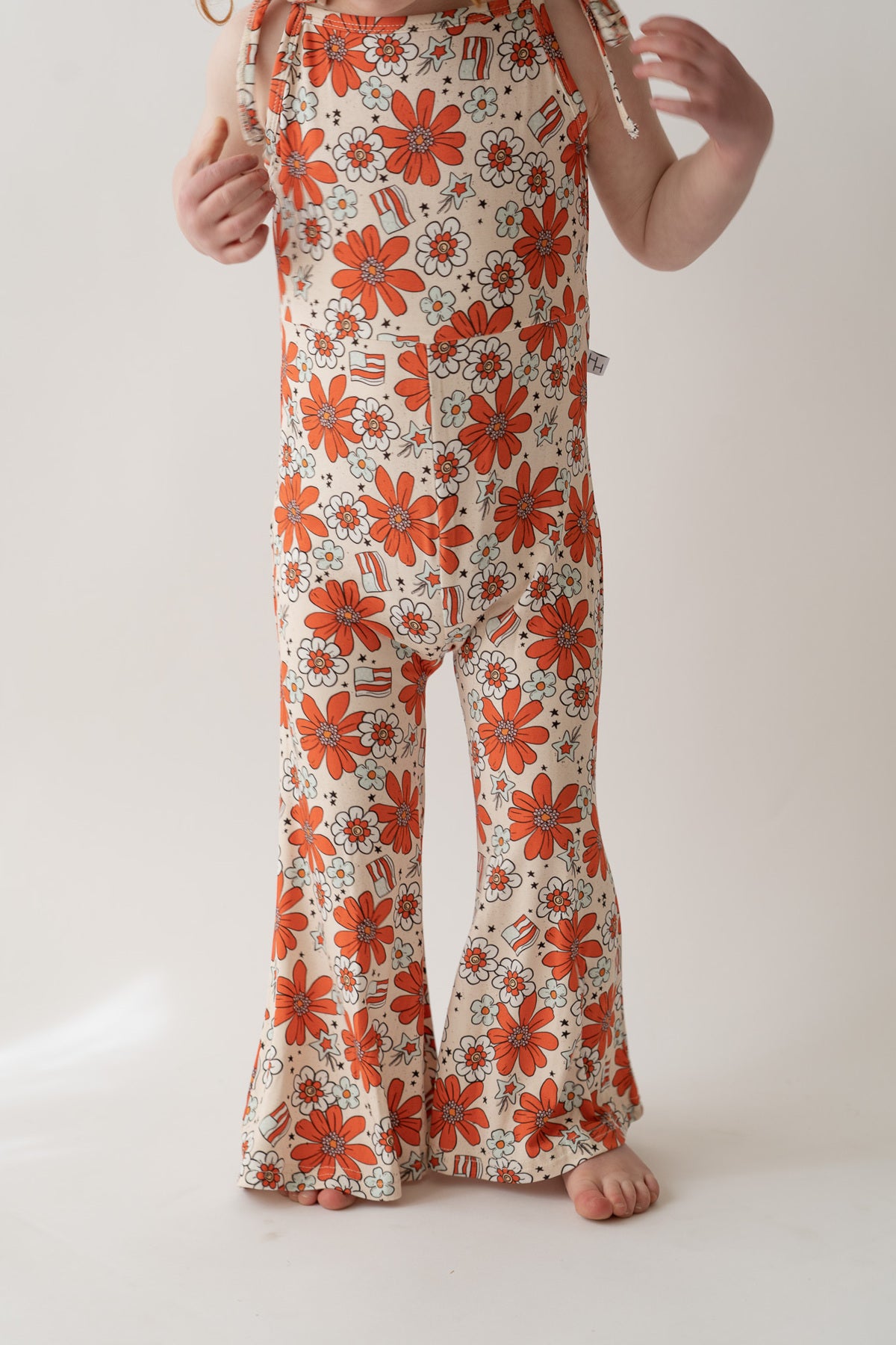 Festive Floral Bell Romper