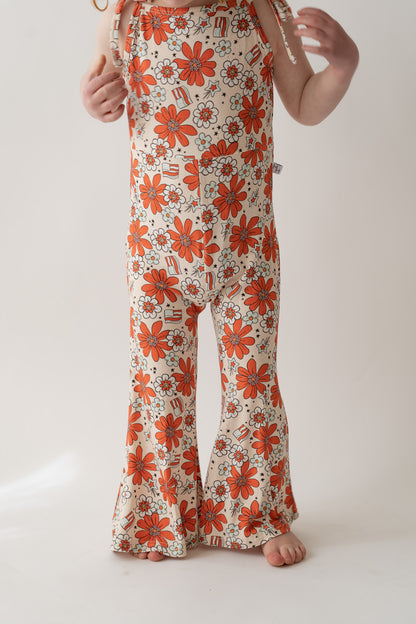 Festive Floral Bell Romper