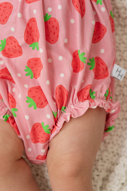 Strawberry Bubble Romper