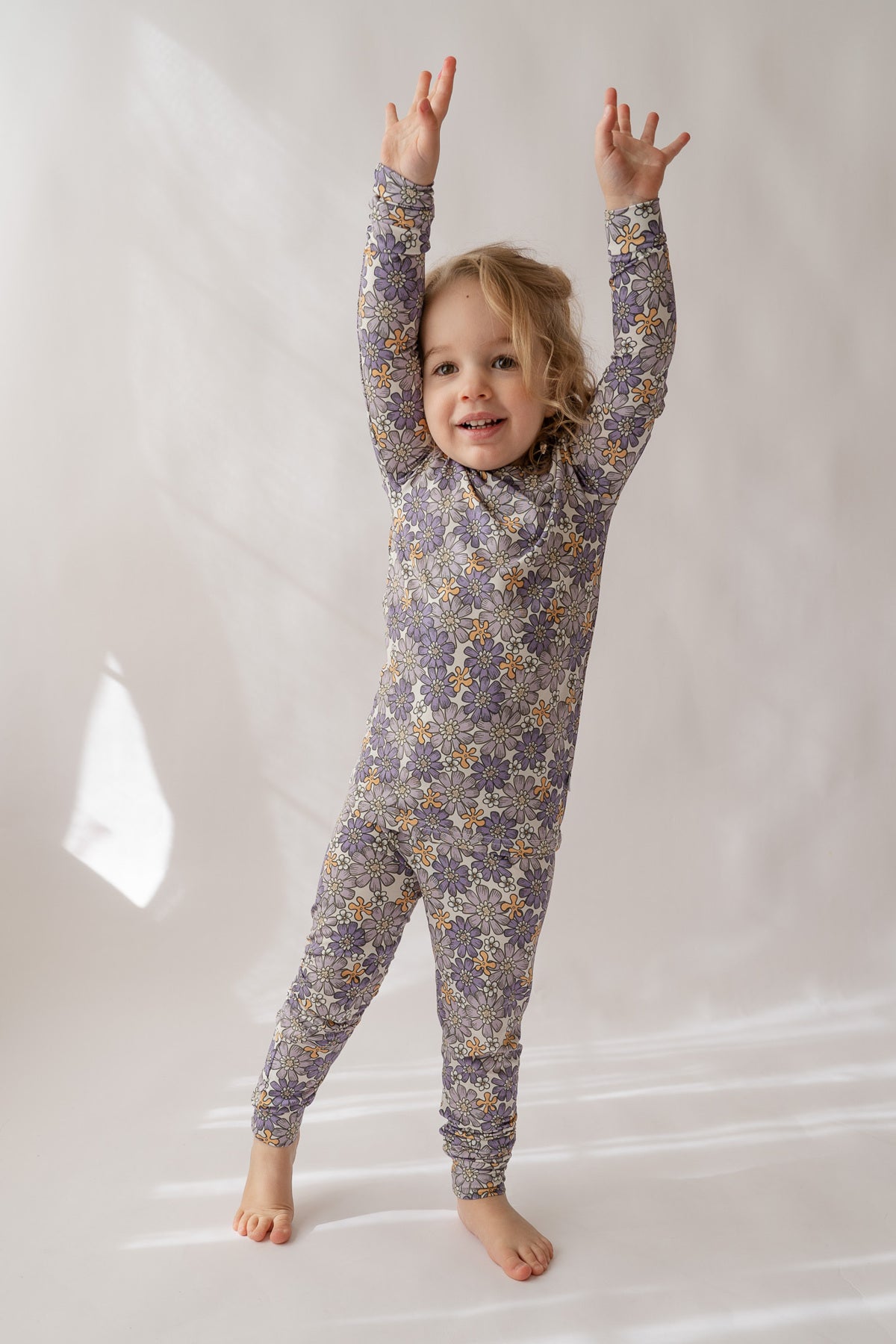 Purple Flower Power 2 piece pj's