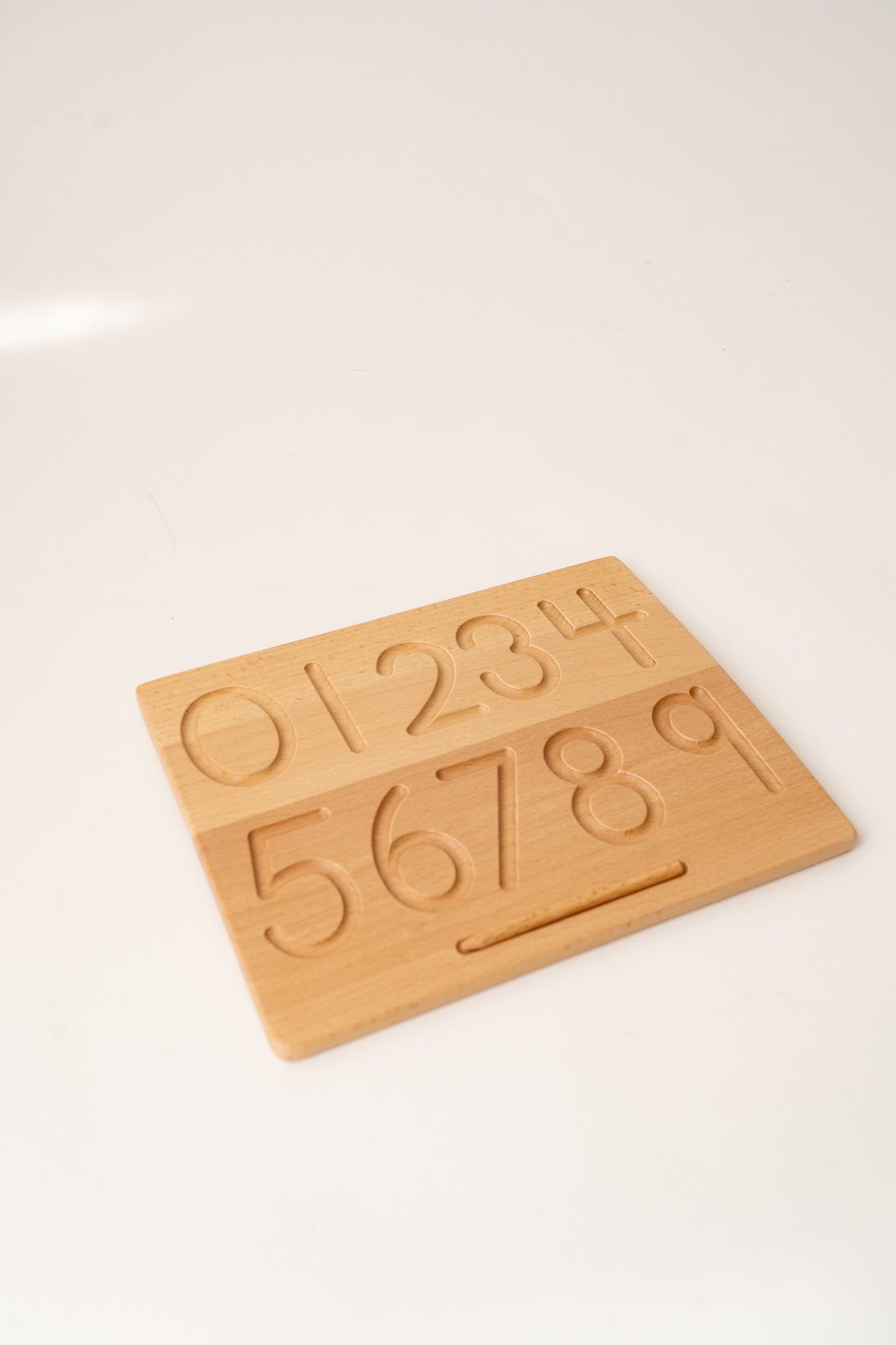 Walnut Numbers and Shapes tracing board