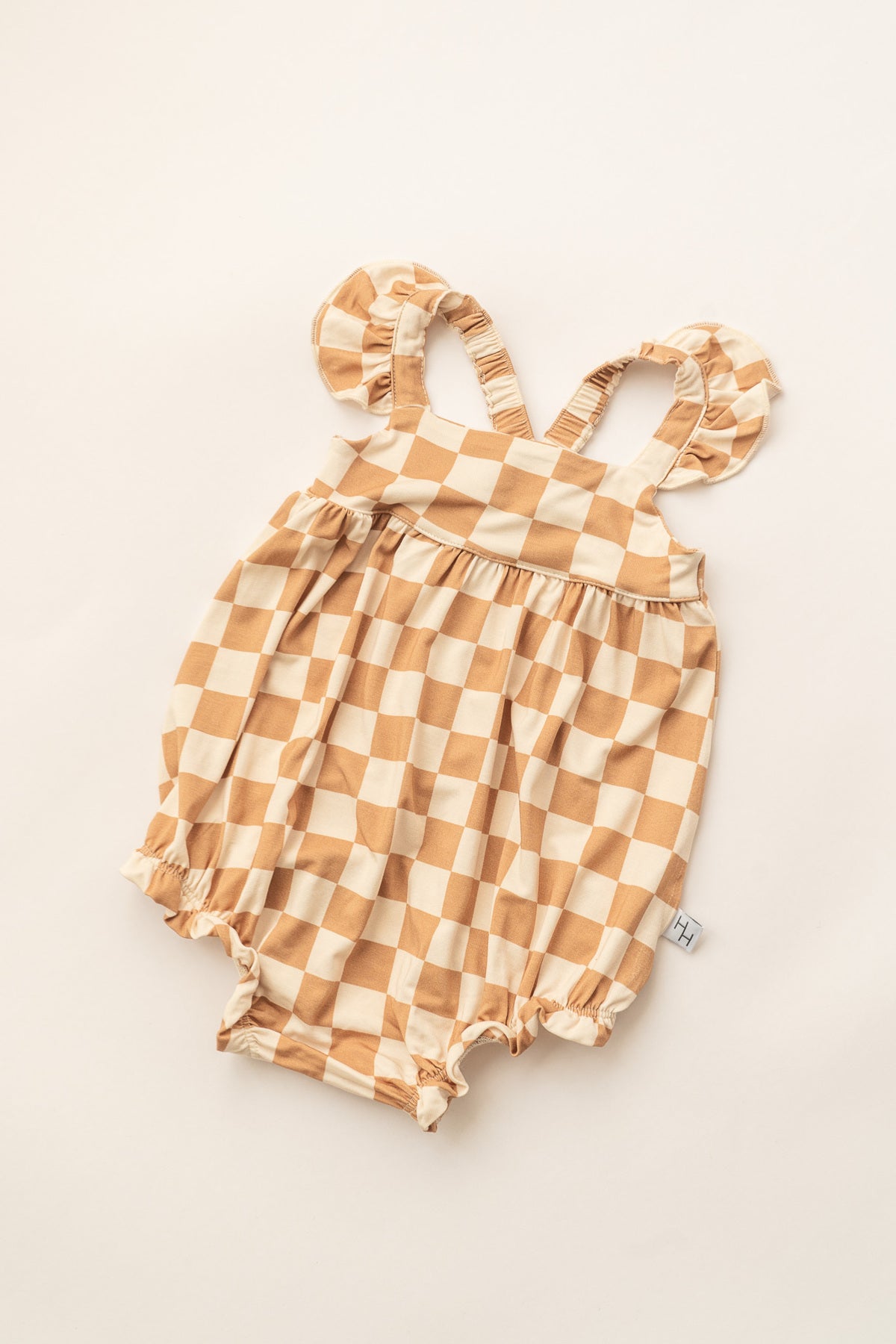 Check Bubble Romper