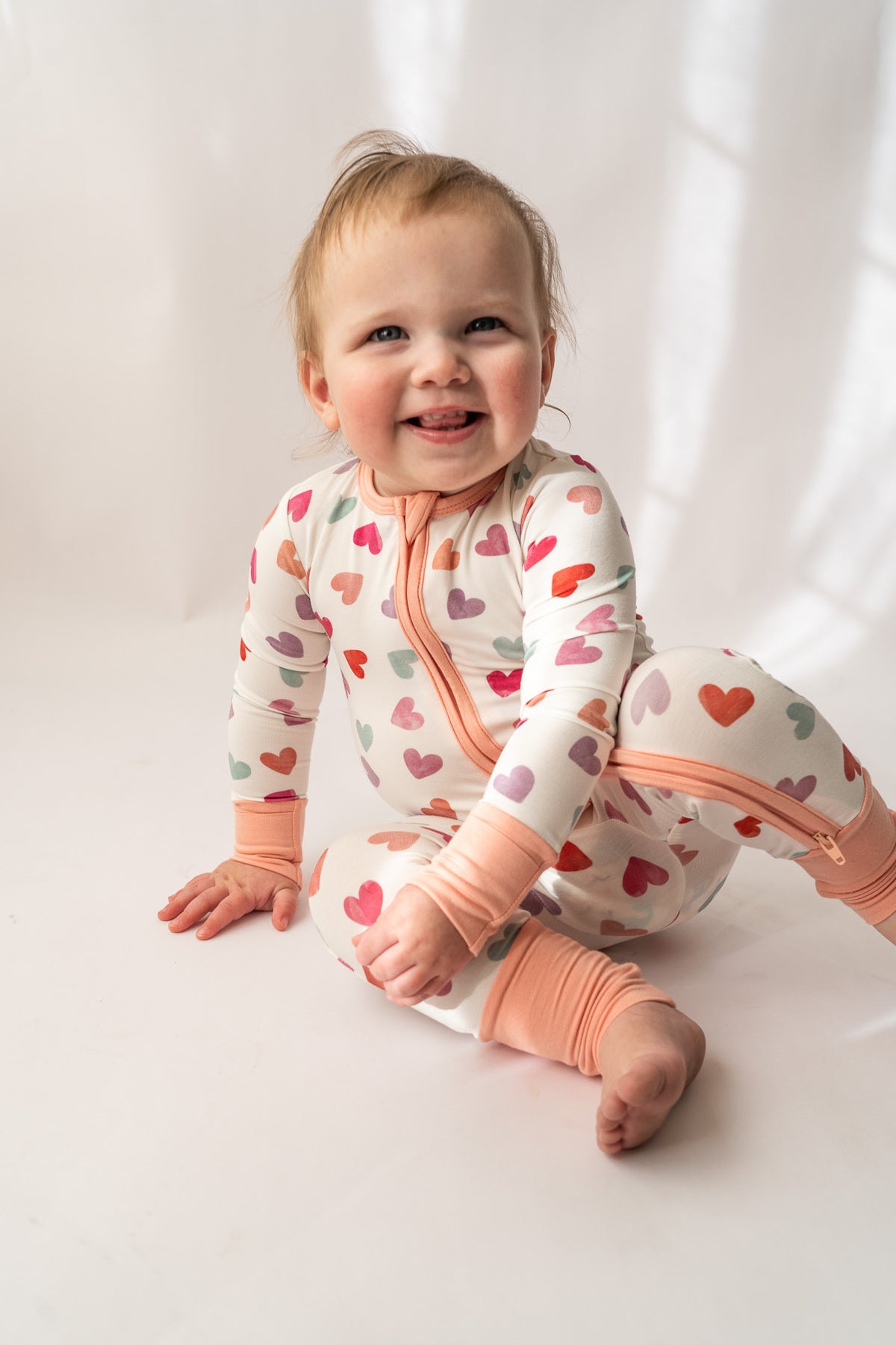 Watercolor Hearts Loveralls