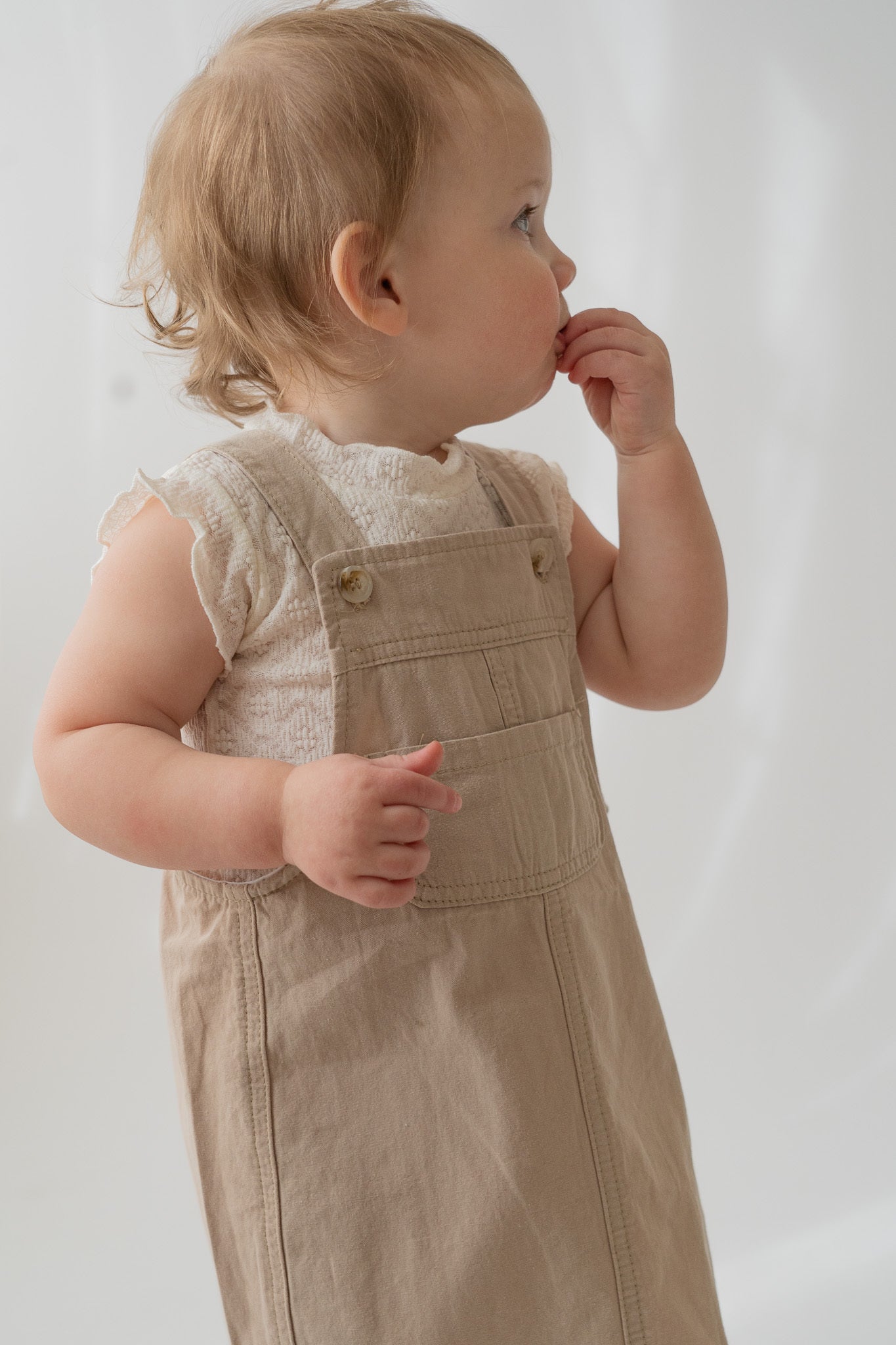 Khaki Overall Dress