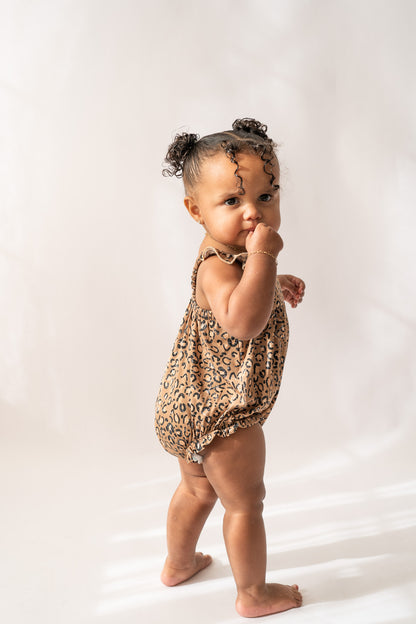 Leopard Bubble Romper