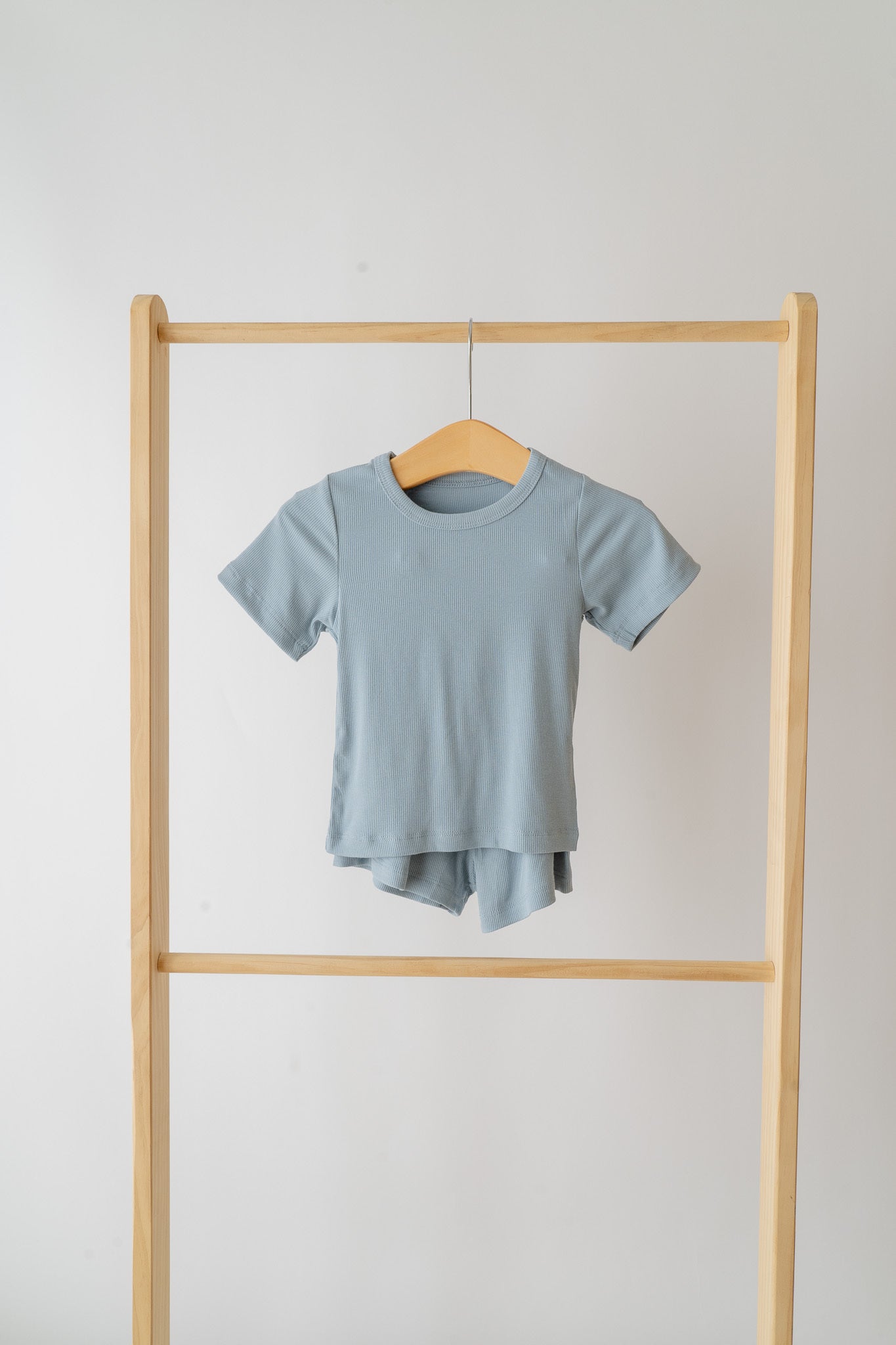 Blue 2 Piece Ribbed Day Set